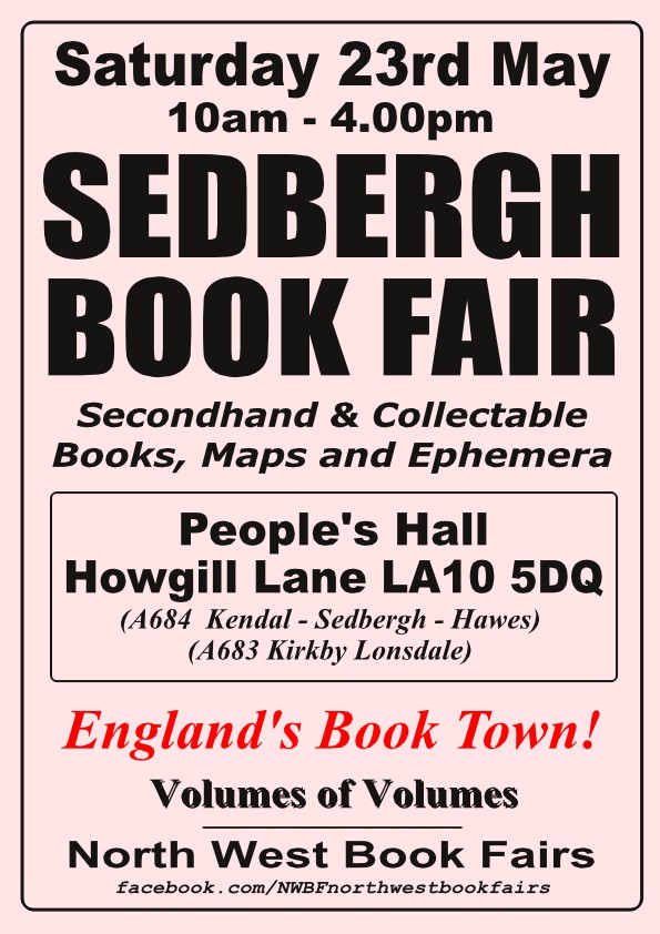 Sedbergh Book Fair | 23 May 2026 | Poster Sedbergh Book Fair | 23 May 2026 | Poster