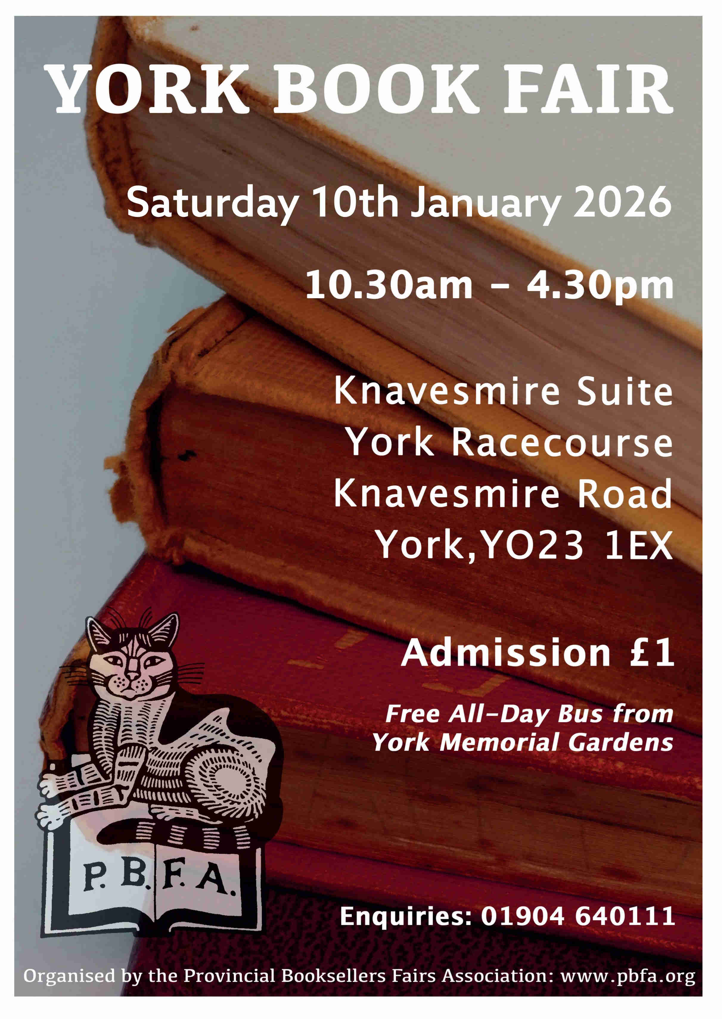 York Book Fair | 10 January 2026 | Poster York Book Fair | 10 January 2026 | Poster