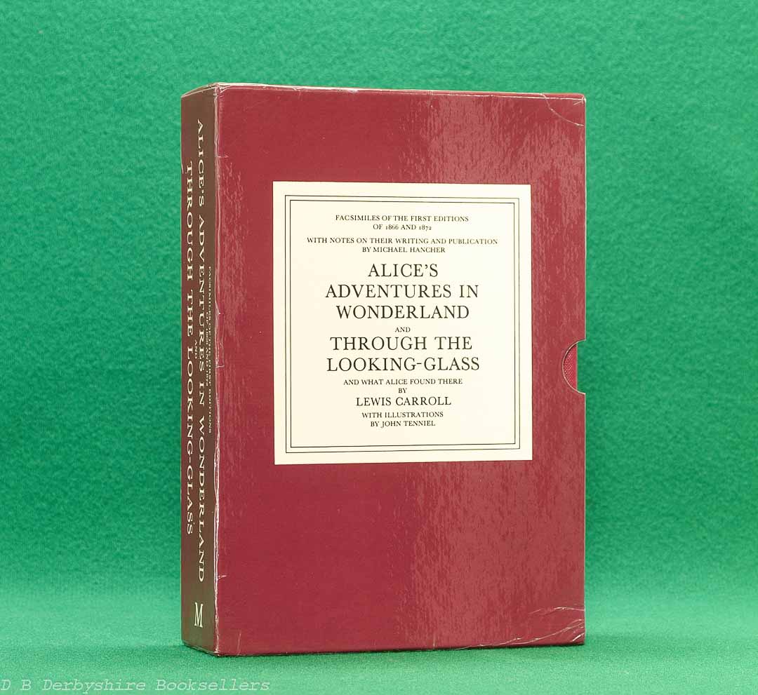 Alice's Adventures in Wonderland and Through the Looking-Glass by Lewis Carroll | Macmillan Children’s Books, facsimile edition 1984 | illustrations by John Tenniel | two volumes in slipcase Alice's Adventures in Wonderland and Through the Looking-Glass by Lewis Carroll | Macmillan Children’s Books, facsimile edition 1984 | illustrations by John Tenniel | two volumes in slipcase