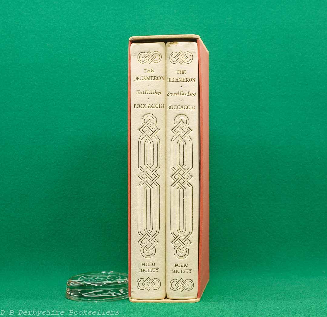 The Decameron | The Folio Society, 1969 | Two Volumes | Full Leather Binding The Decameron | The Folio Society, 1969 | Two Volumes | Full Leather Binding